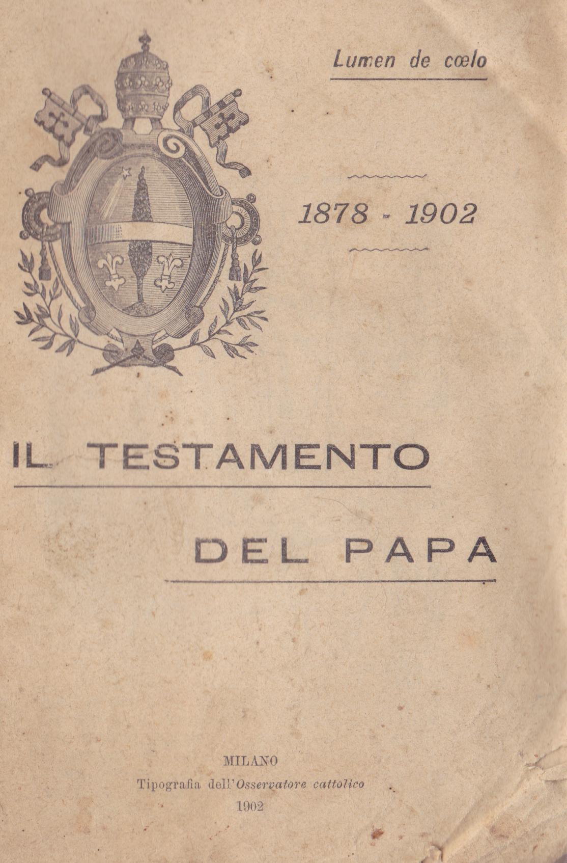 Il Testamento Del Papa Leone XIII