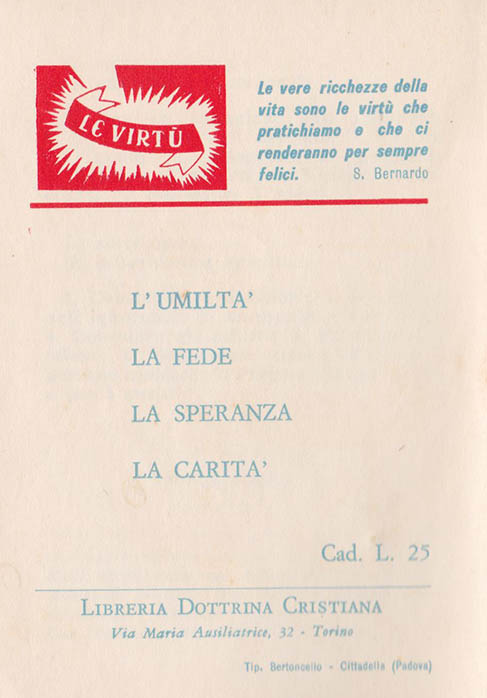 Le vere ricchezze della vita: La Carità