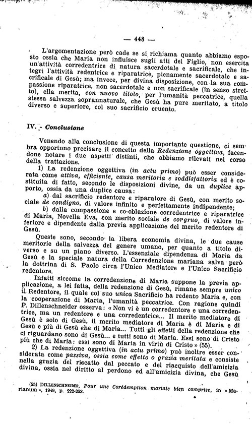 Teologia dogmatica. Maria Corredentrice (Bertetto SDB)