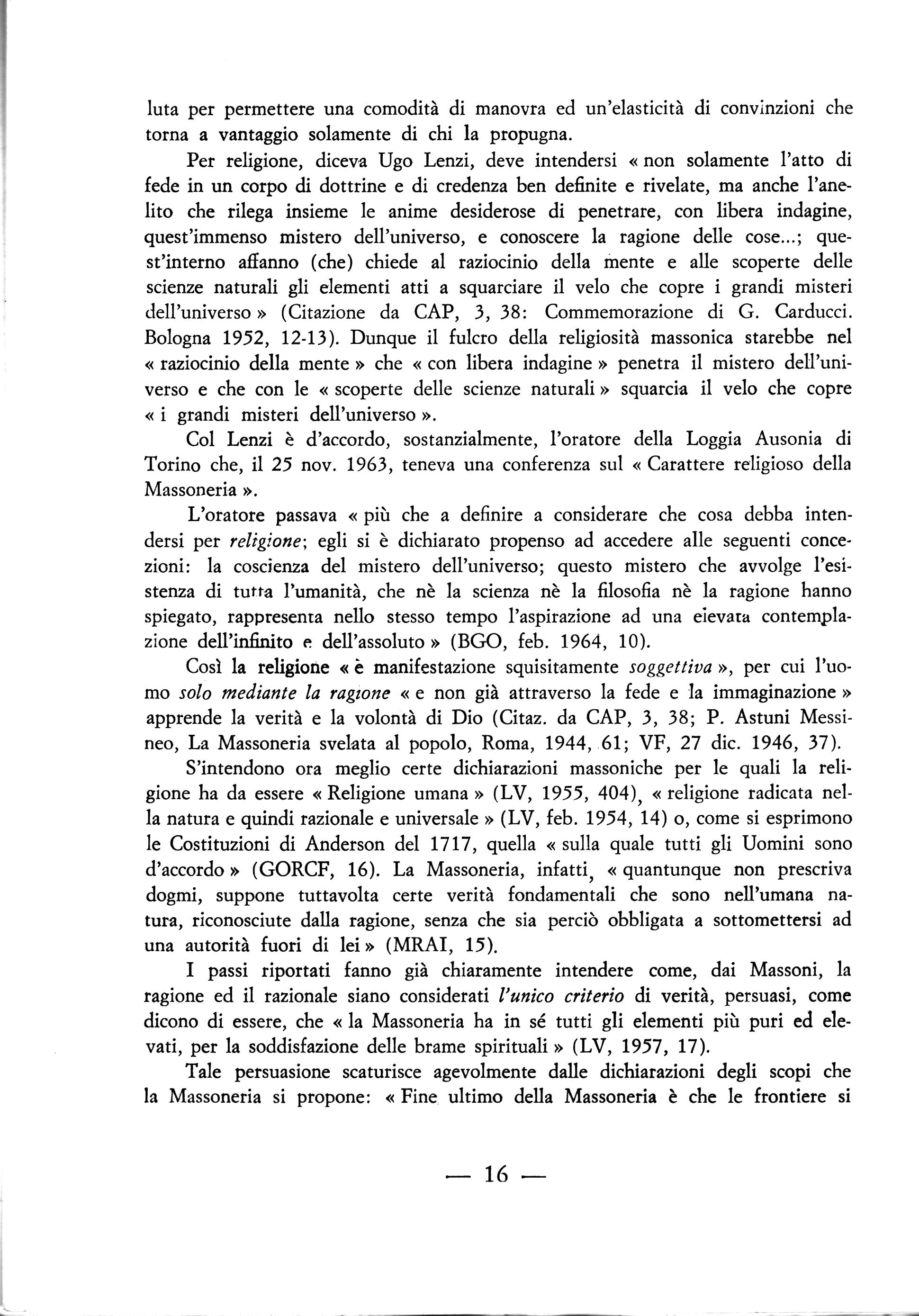 L’essenza della Massoneria: il naturalismo (F. Giantulli S.J.)