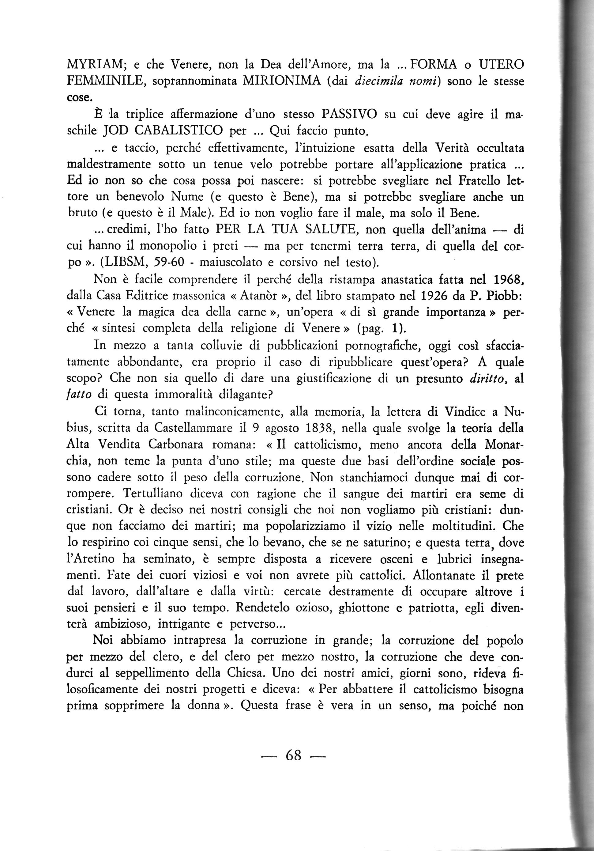 L’essenza della Massoneria: il naturalismo (F. Giantulli S.J.)