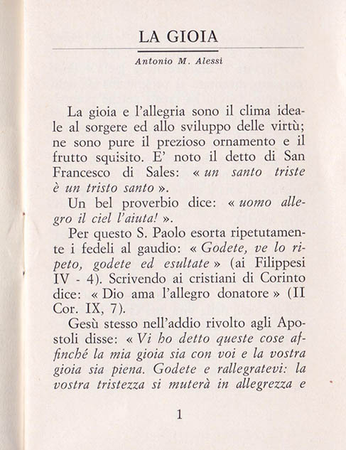 Le vere ricchezze della vita: La Gioia