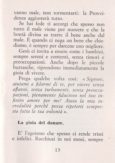 Le vere ricchezze della vita: La Gioia