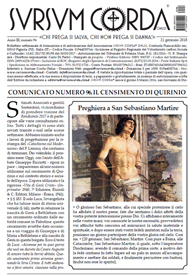 Comunicato numero 96. Il censimento di Quirinio