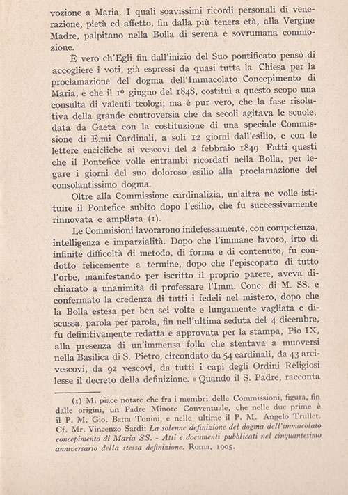 Pio IX e l’Immacolata. Commemorazione della Ineffabili Deus