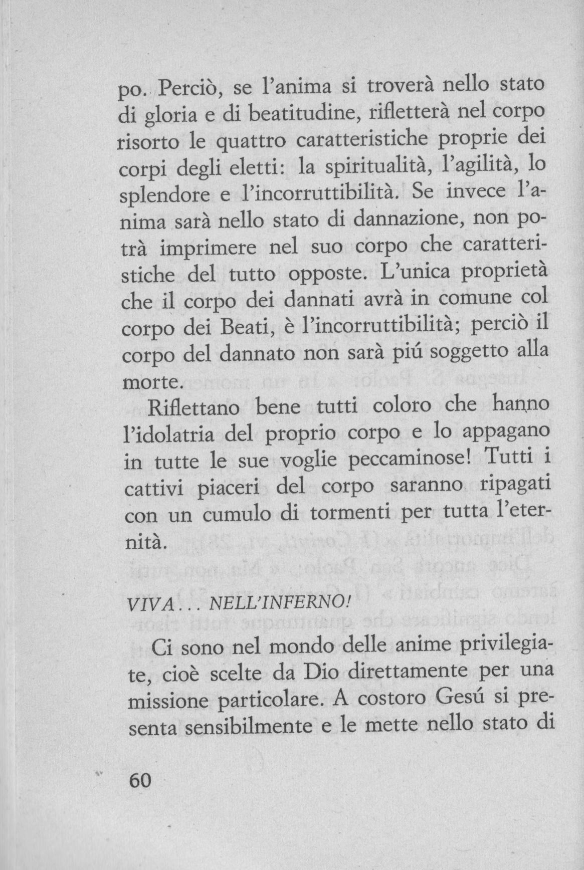 L'Inferno c'è - Sono dannata (di don G. Tomaselli)