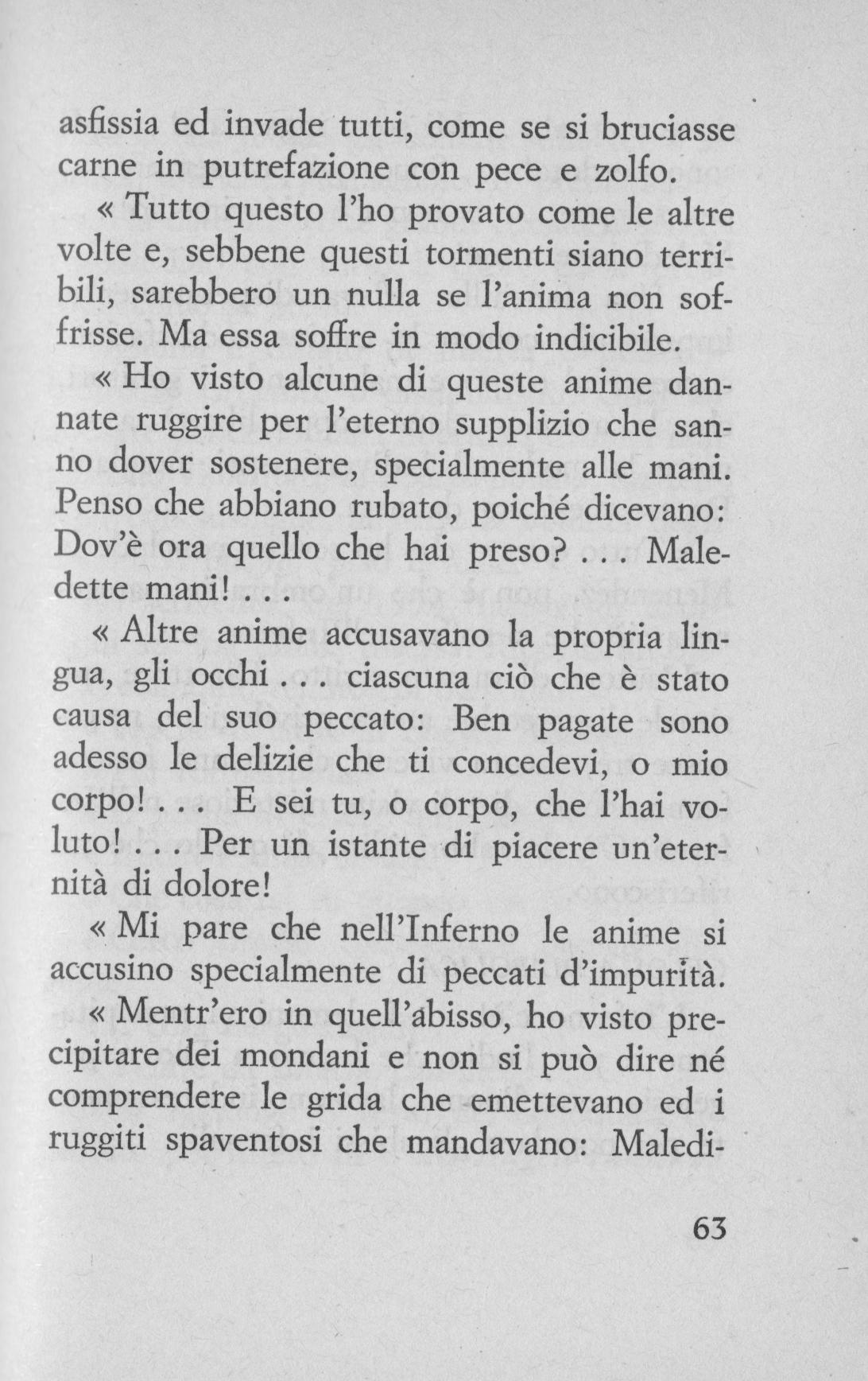 L'Inferno c'è - Sono dannata (di don G. Tomaselli)