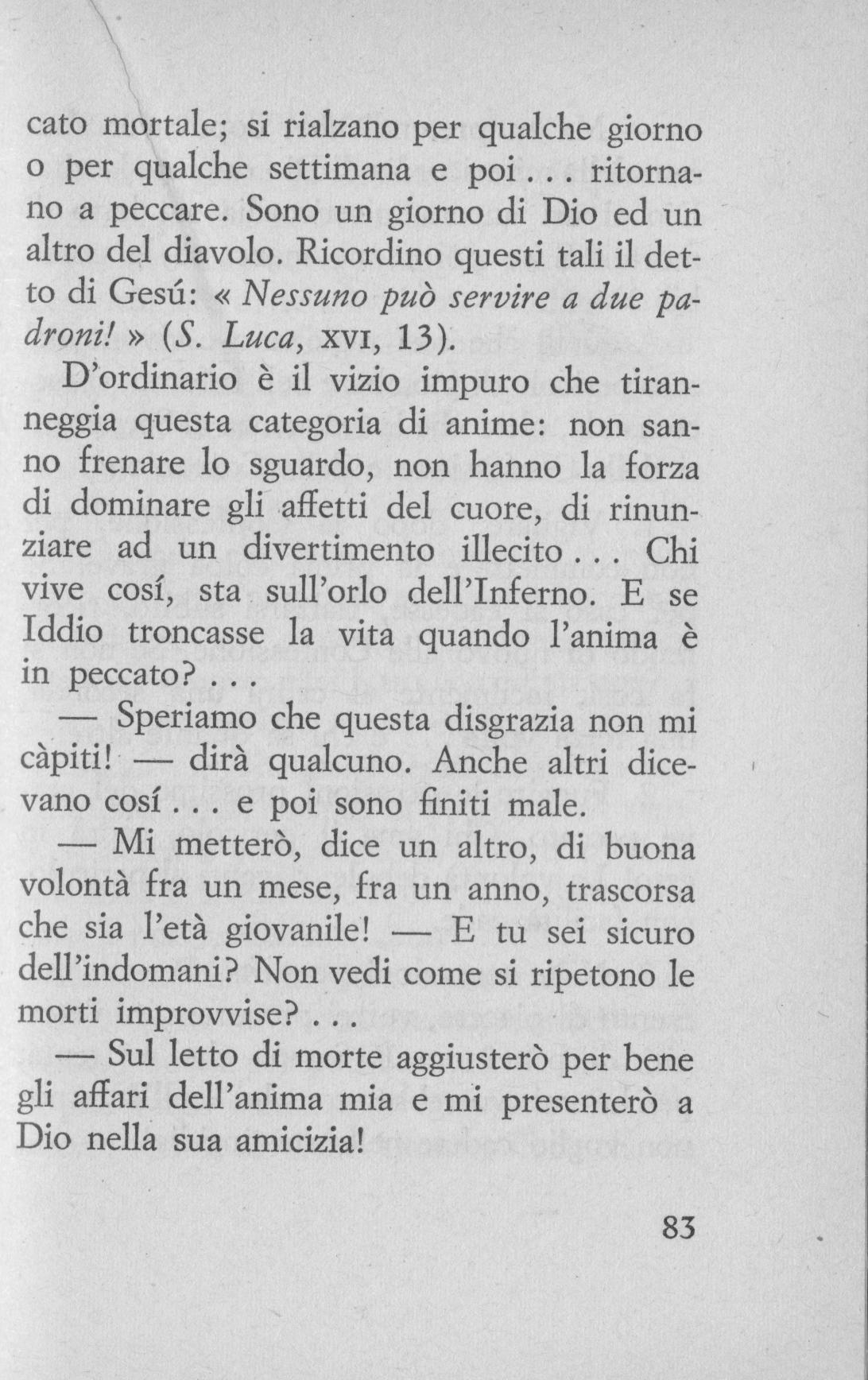 L'Inferno c'è - Sono dannata (di don G. Tomaselli)