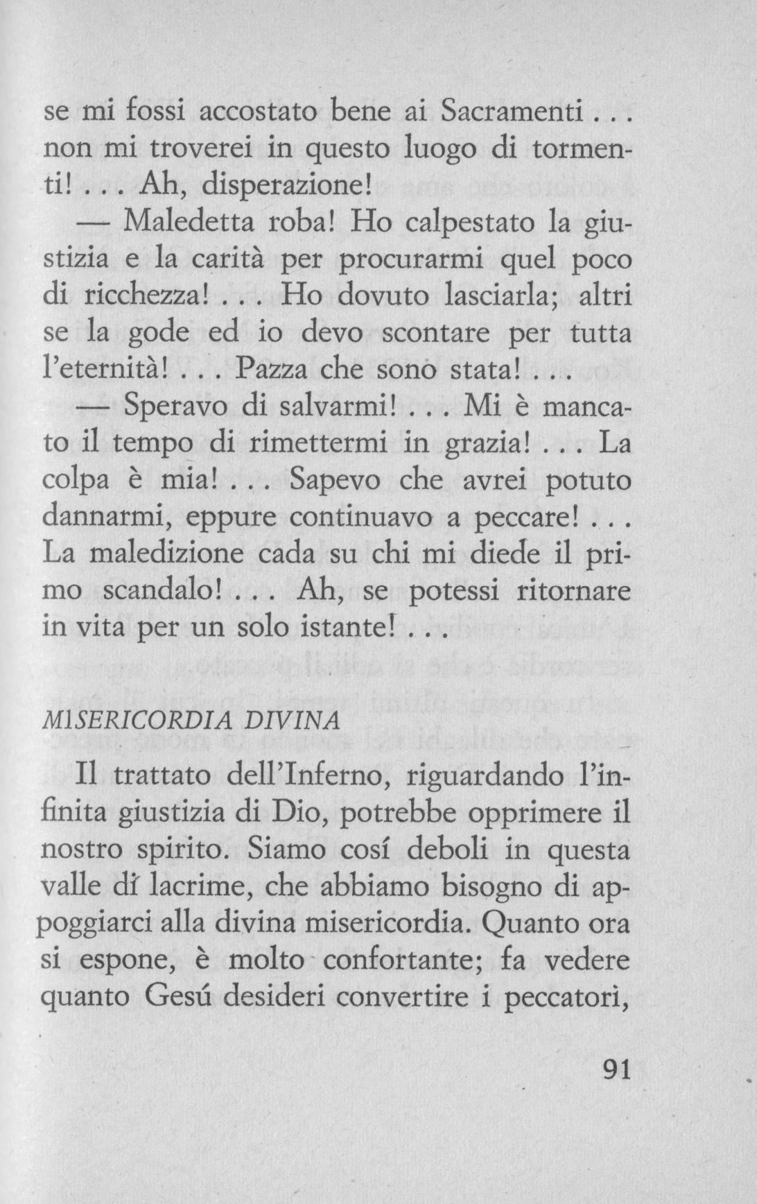 L'Inferno c'è - Sono dannata (di don G. Tomaselli)