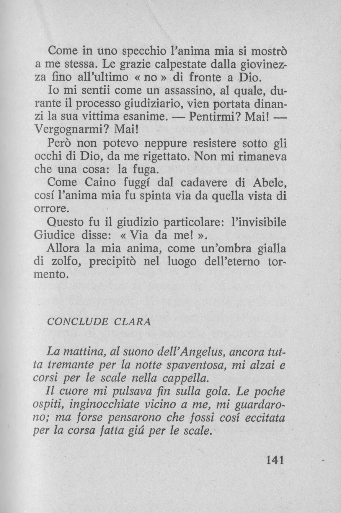 L'Inferno c'è - Sono dannata (di don G. Tomaselli)