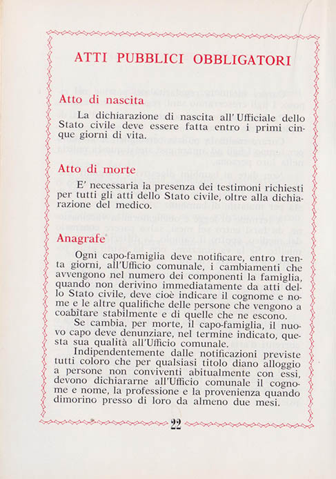 Libretto di Matrimonio 