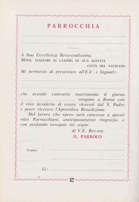 Libretto di Matrimonio 