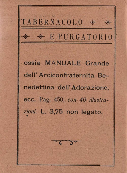 Manuale Arciconfraternita Subiaco