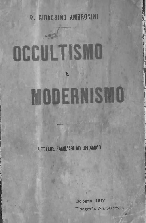 Occultismo e Modernismo 