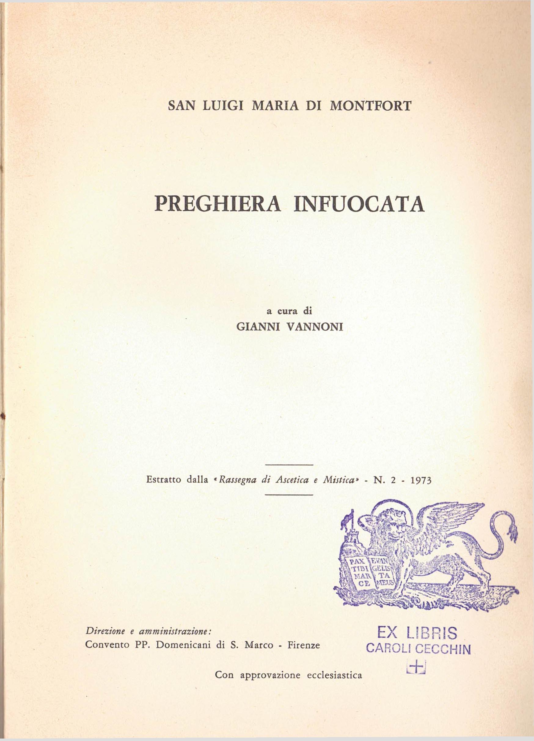 Preghiera Infuocata