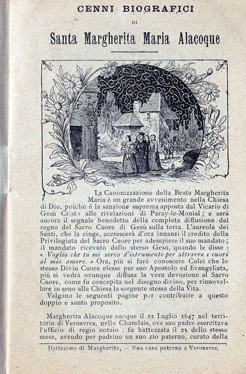 La vita illustrata di Santa Margherita Maria Alacoque