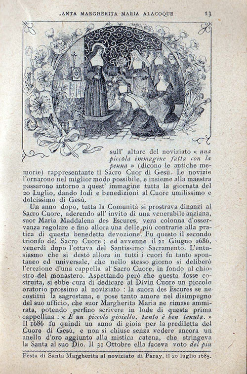 La vita illustrata di Santa Margherita Maria Alacoque