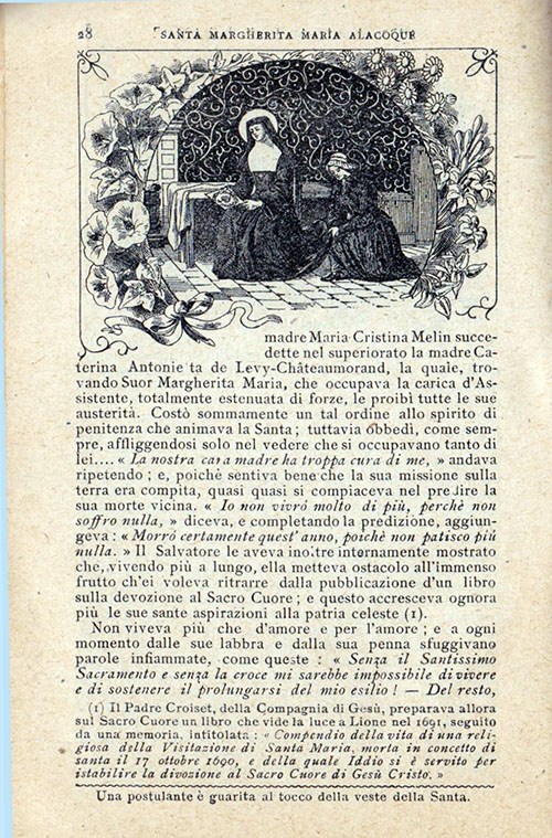 La vita illustrata di Santa Margherita Maria Alacoque