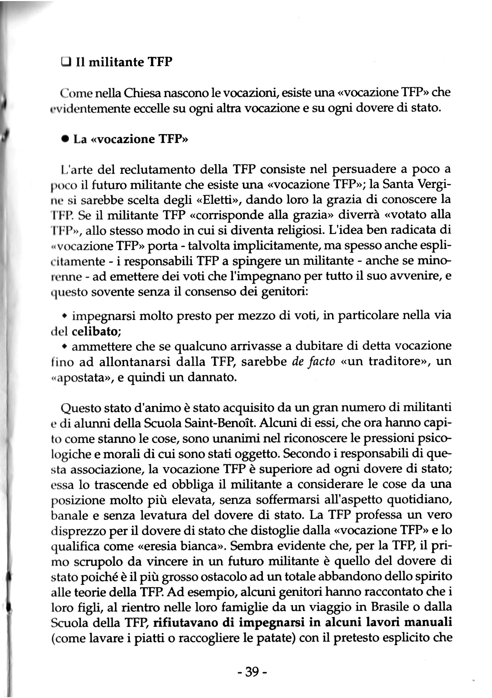 TFP Associazione O Setta