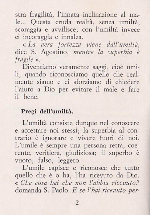 Le vere ricchezze della vita: L’Umiltà