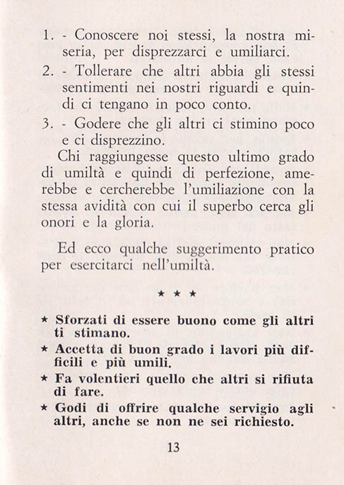 Le vere ricchezze della vita: L’Umiltà