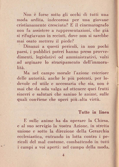 Verso l’Alto. La grande Crociata delle giovani donne