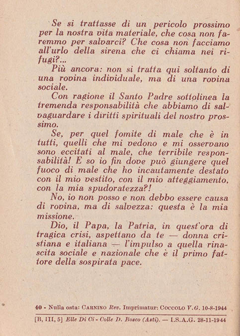 Verso l’Alto. La grande Crociata delle giovani donne