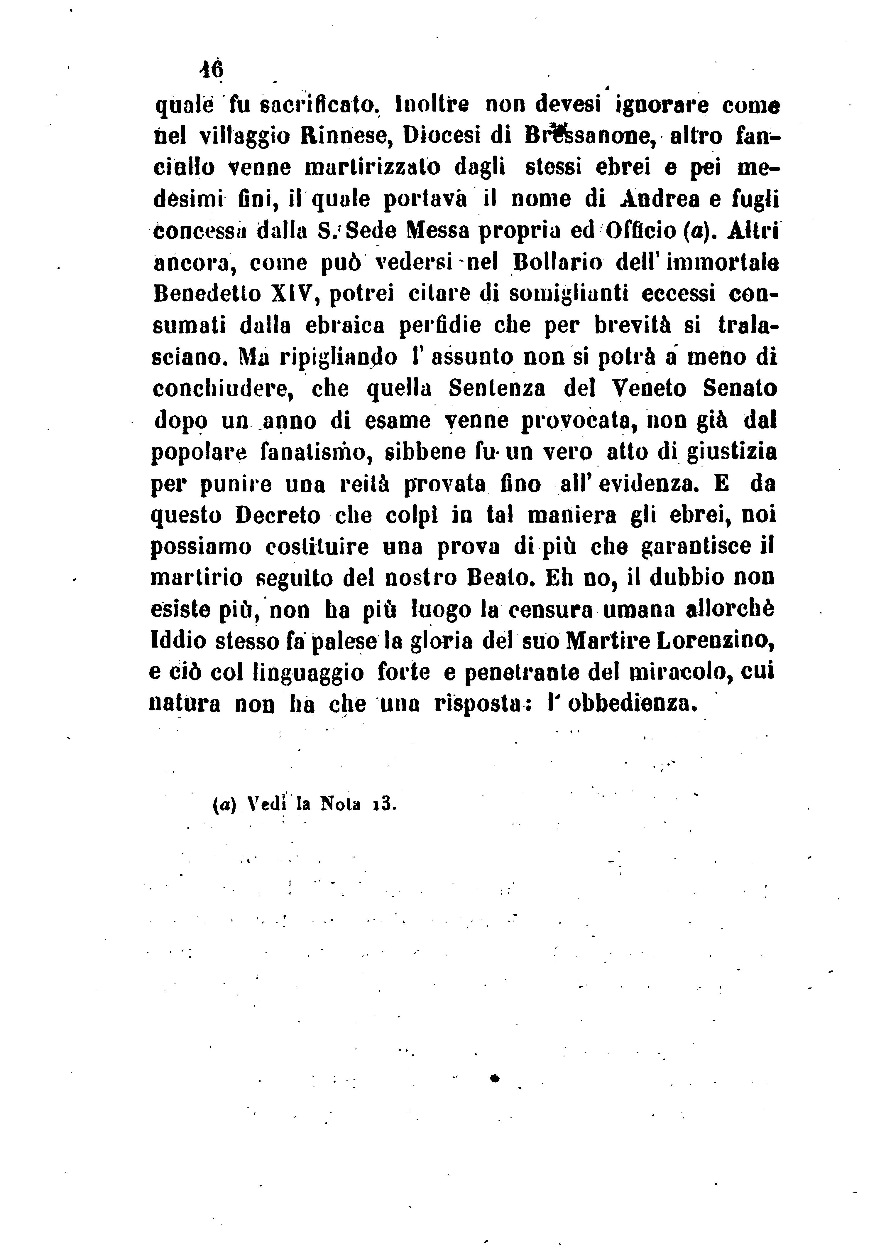 Vita, Martirio e Miracoli del Beato Lorenzino di Valrovina (Marostica)