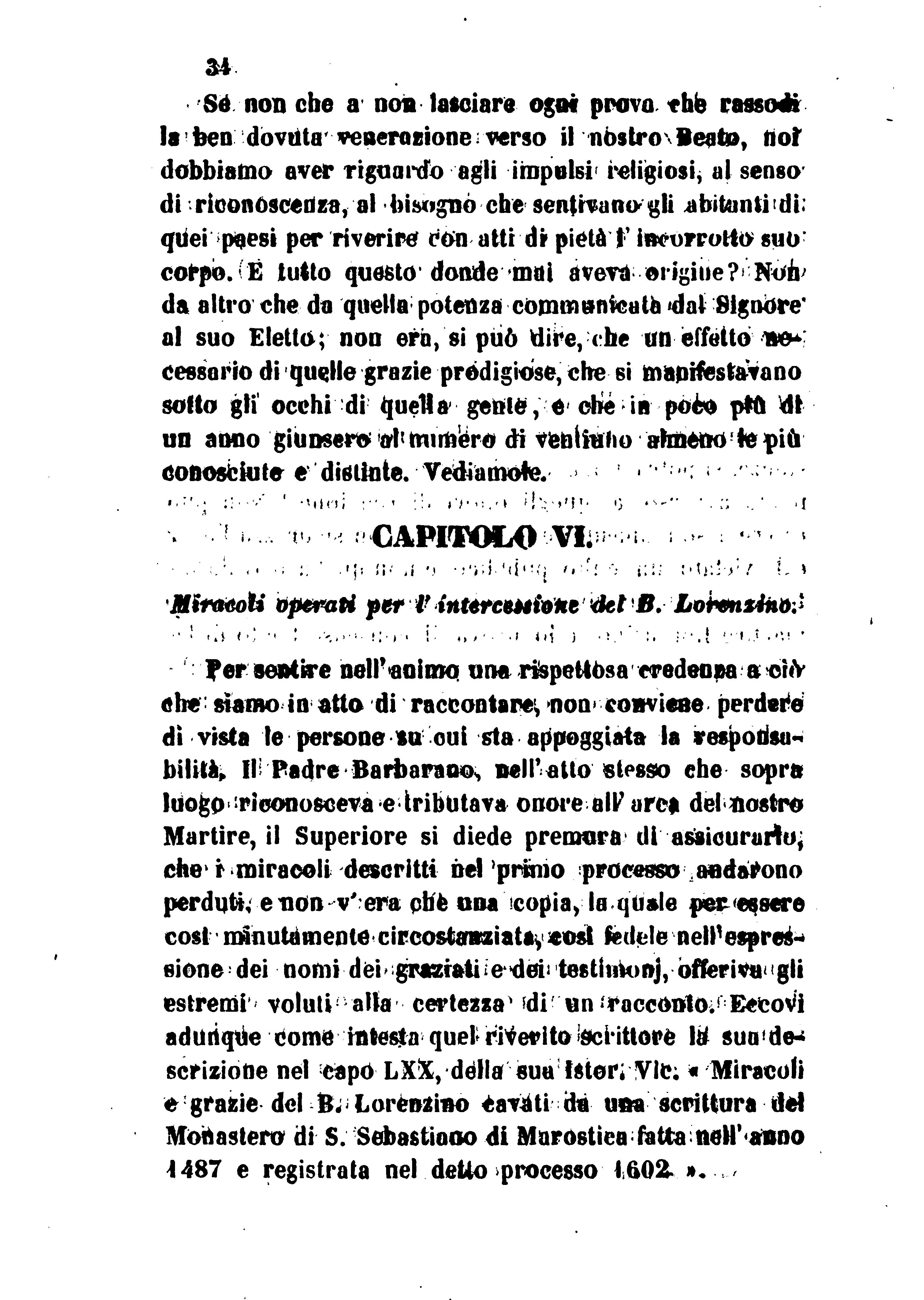 Vita, Martirio e Miracoli del Beato Lorenzino di Valrovina (Marostica)