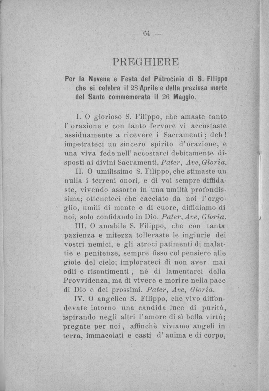 Vita di San Filippo Neri esposta alle famiglie dal Sacerdote Luigi Profumo