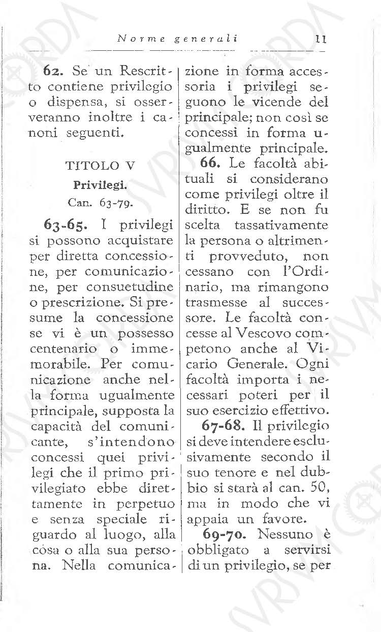 Codice di Diritto Canonico 1917 in Italiano