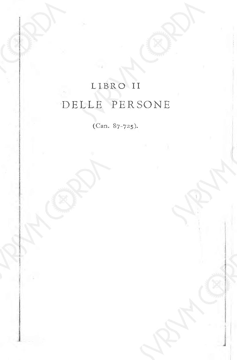 Codice di Diritto Canonico 1917 in Italiano