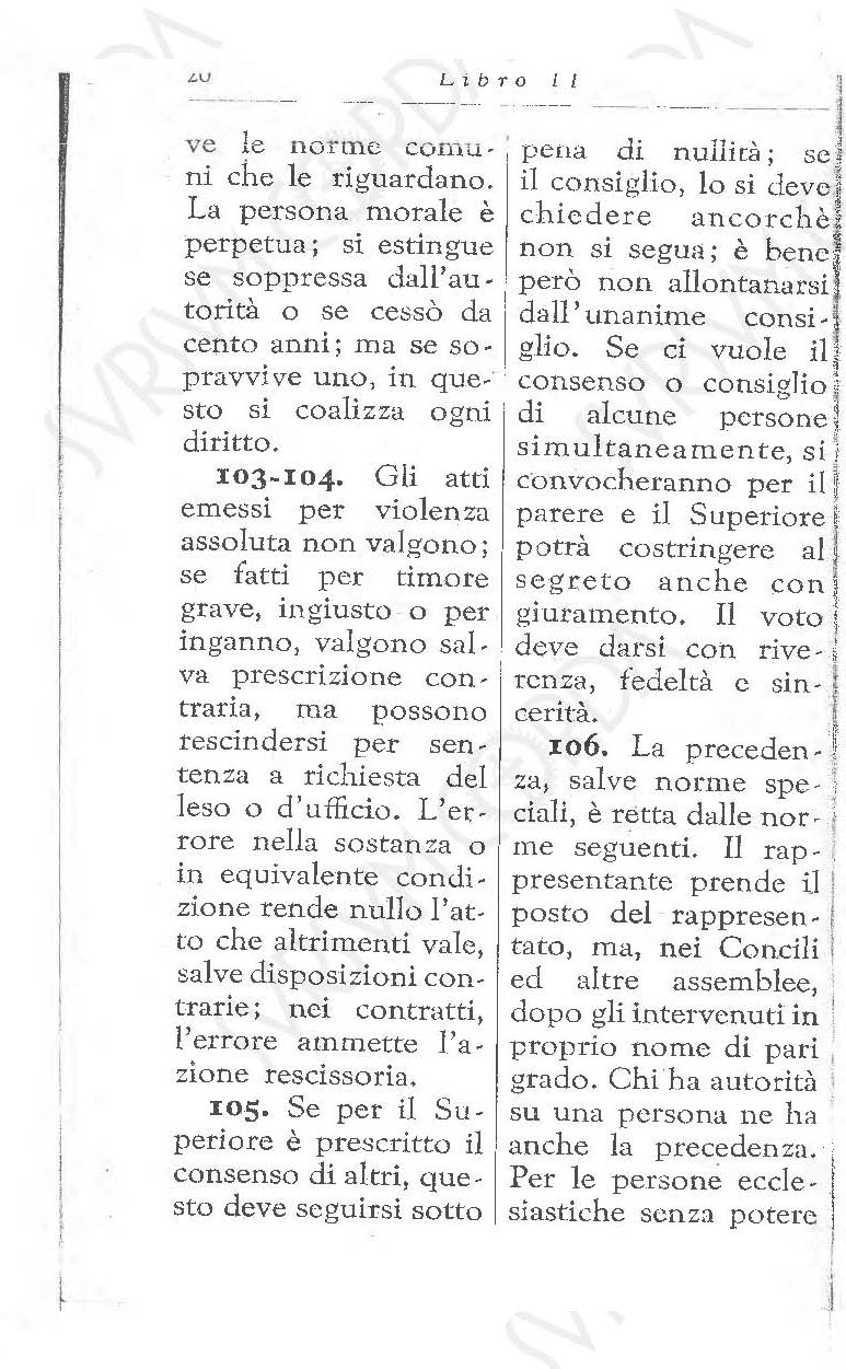 Codice di Diritto Canonico 1917 in Italiano