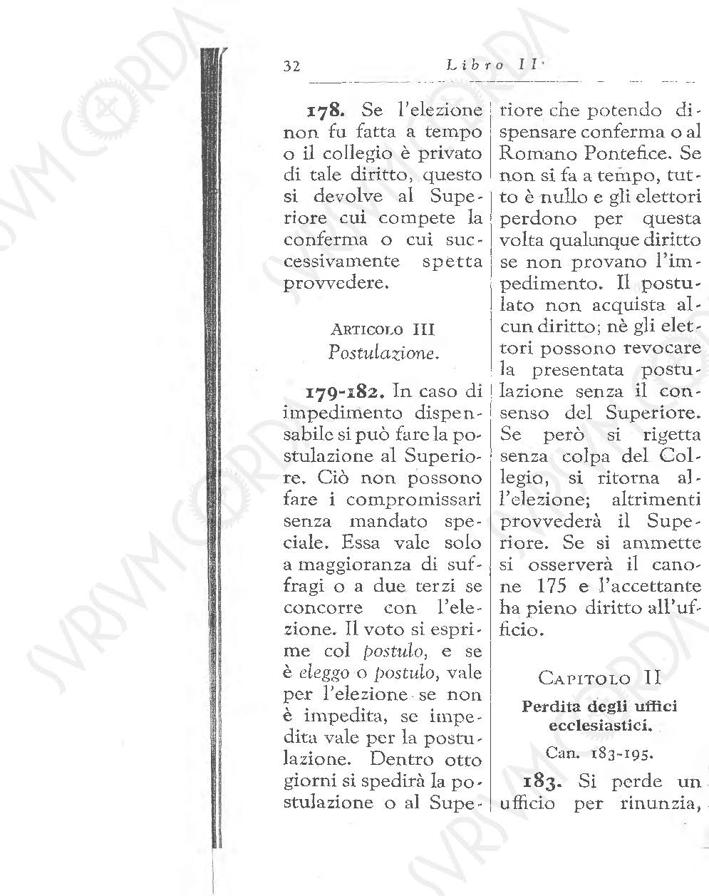 Codice di Diritto Canonico 1917 in Italiano