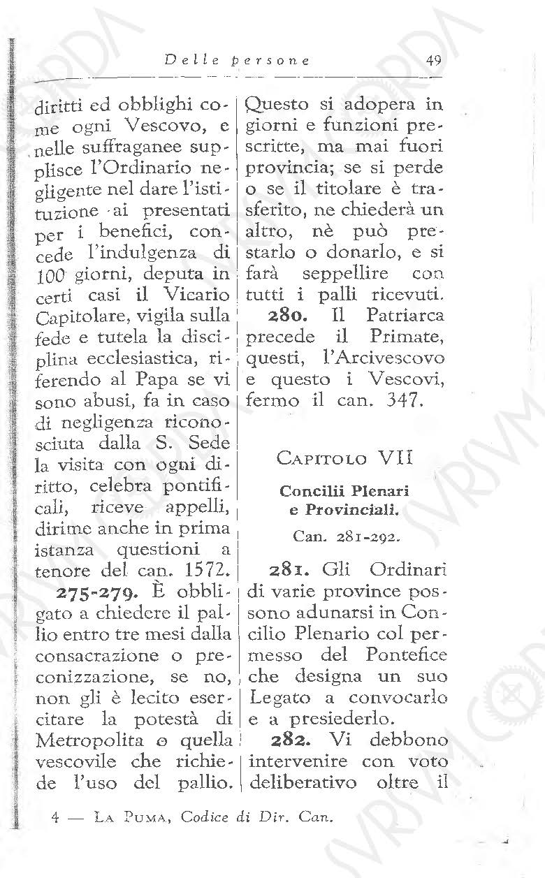 Codice di Diritto Canonico 1917 in Italiano