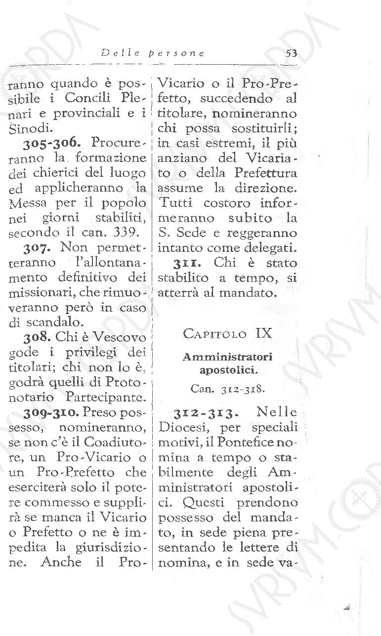 Codice di Diritto Canonico 1917 in Italiano