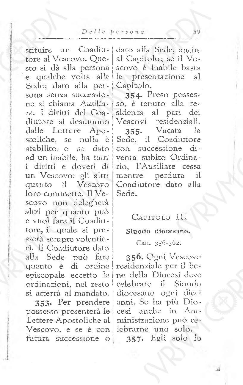 Codice di Diritto Canonico 1917 in Italiano