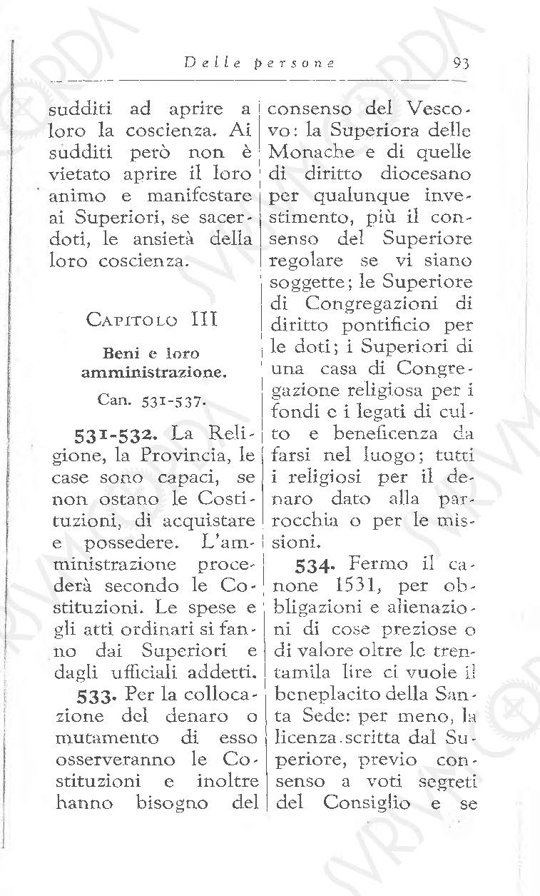 Codice di Diritto Canonico 1917 in Italiano