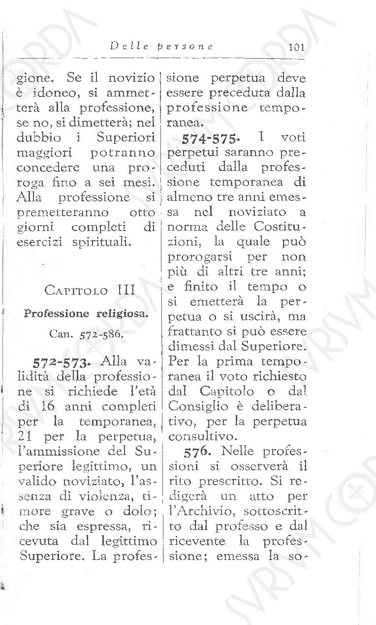 Codice di Diritto Canonico 1917 in Italiano