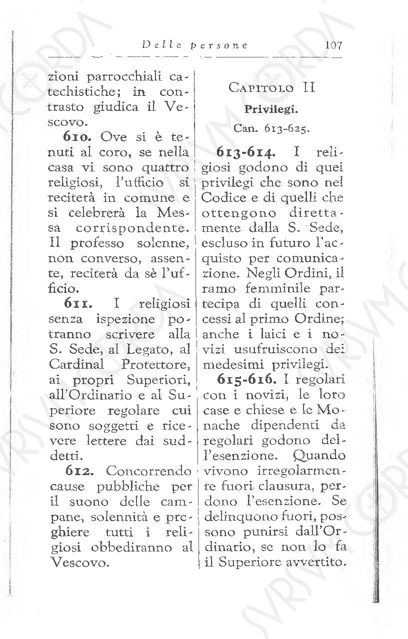 Codice di Diritto Canonico 1917 in Italiano