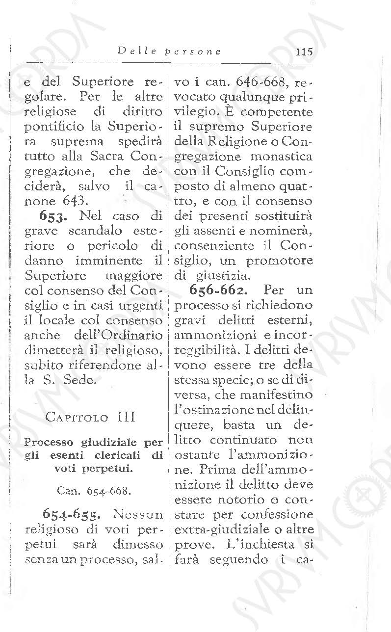 Codice di Diritto Canonico 1917 in Italiano