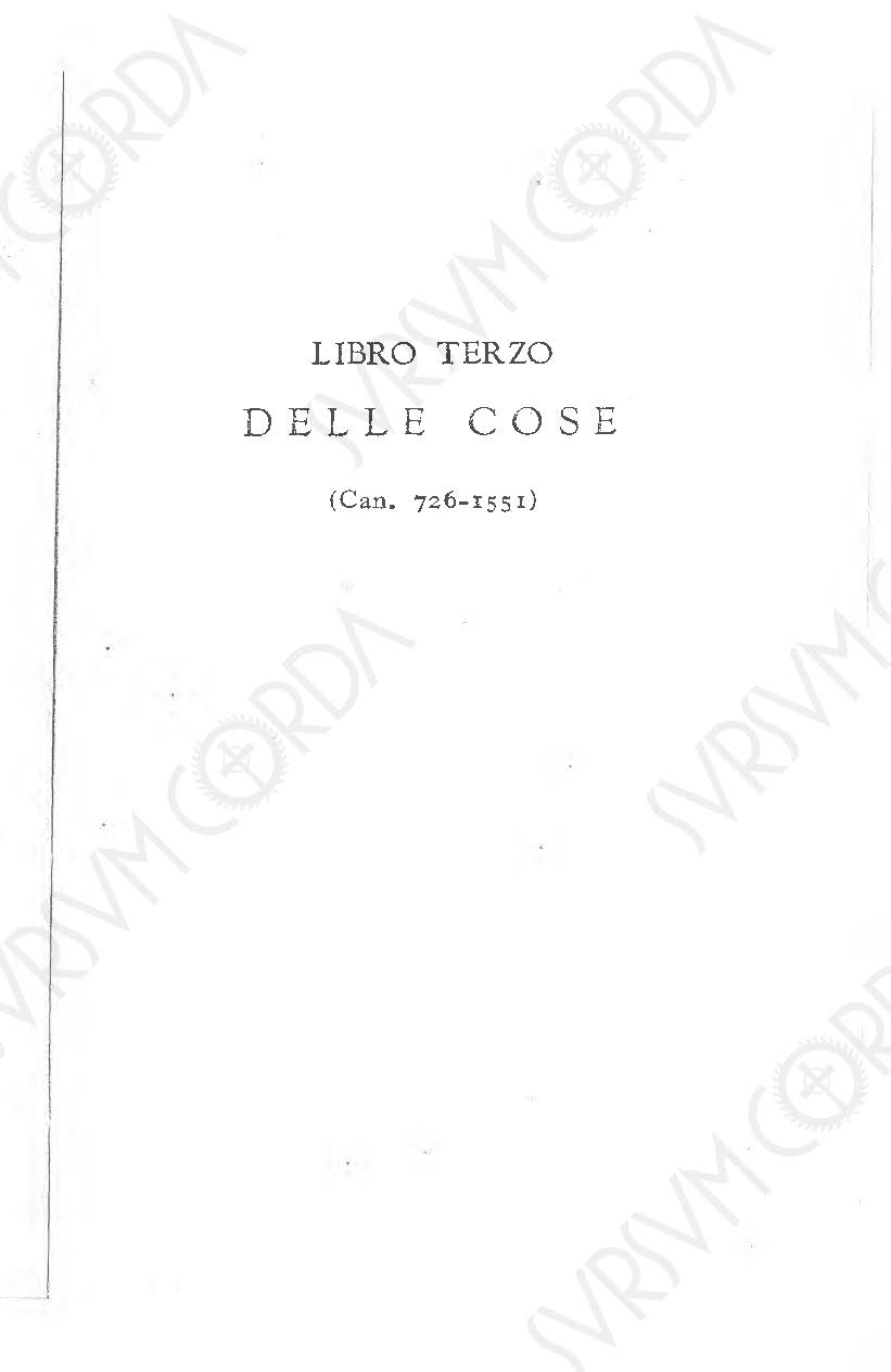 Codice di Diritto Canonico 1917 in Italiano