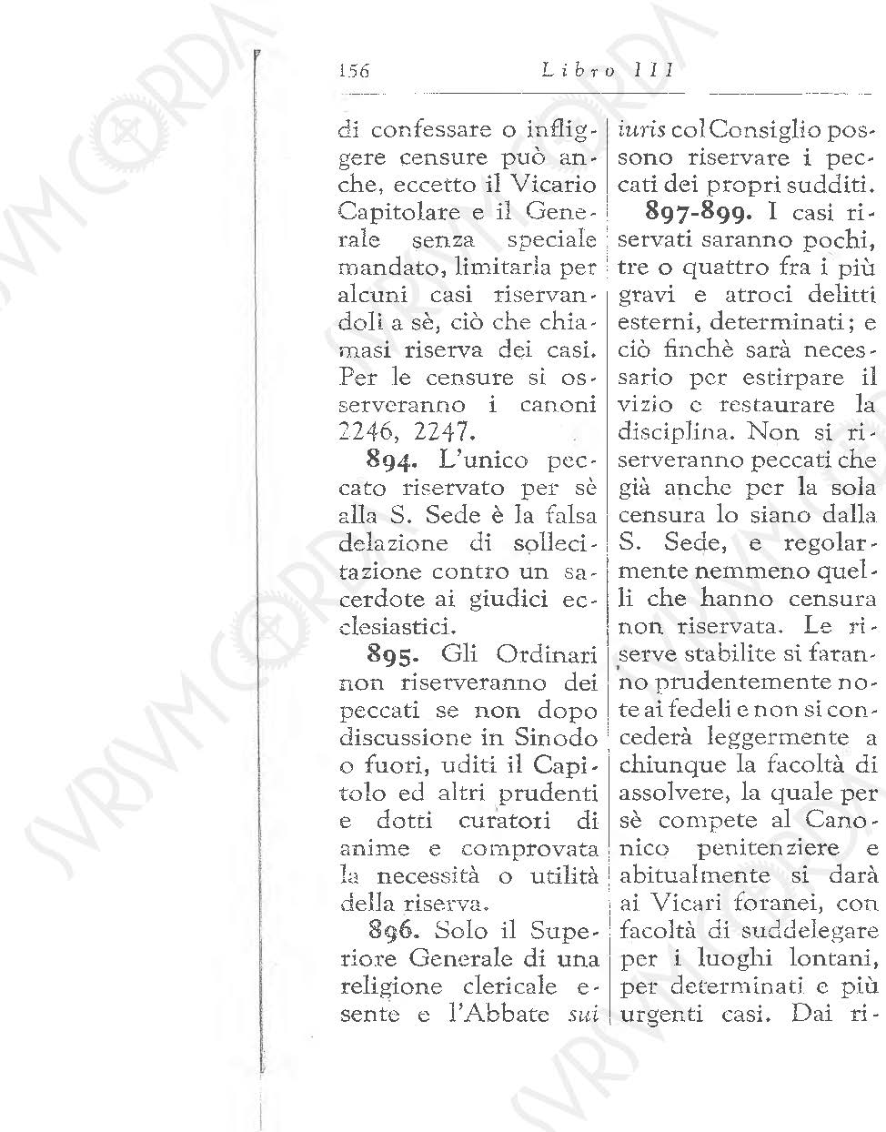 Codice di Diritto Canonico 1917 in Italiano