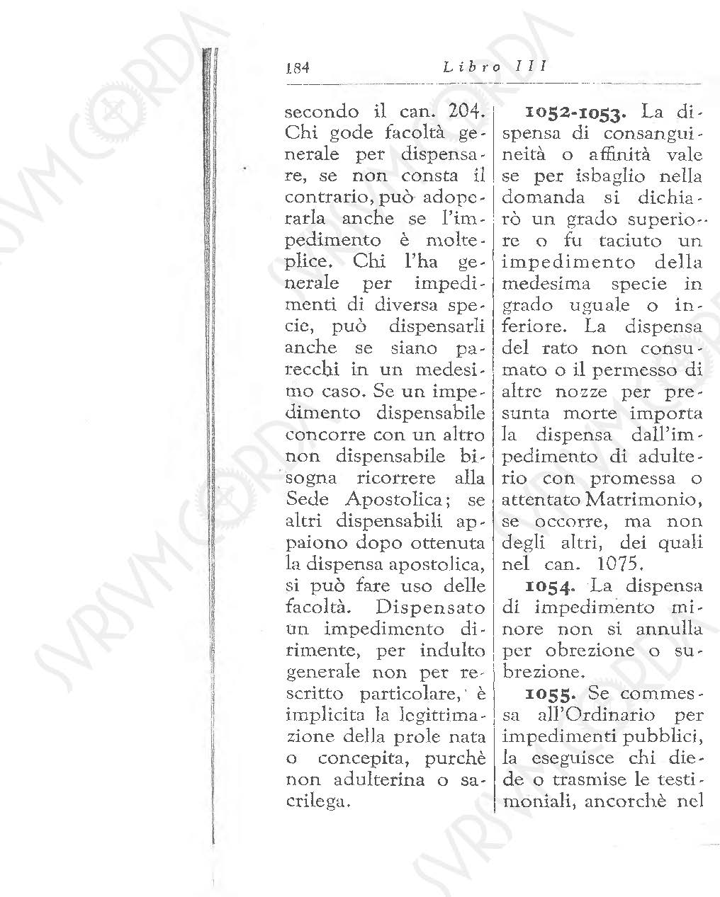 Codice di Diritto Canonico 1917 in Italiano