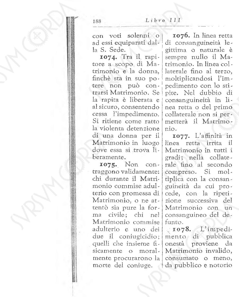 Codice di Diritto Canonico 1917 in Italiano