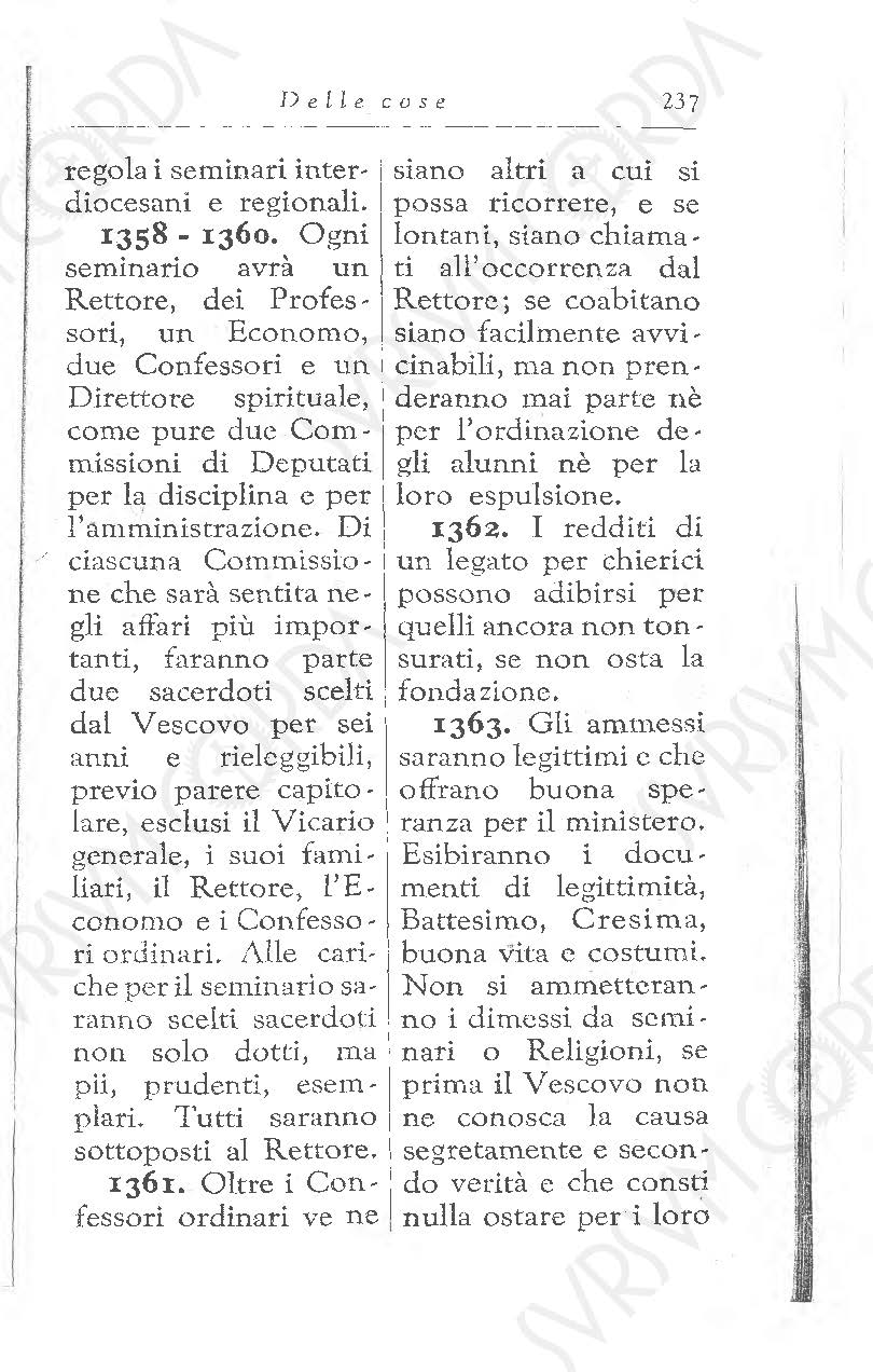 Codice di Diritto Canonico 1917 in Italiano