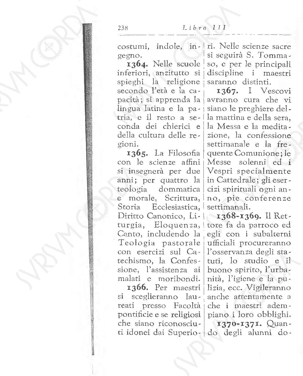 Codice di Diritto Canonico 1917 in Italiano