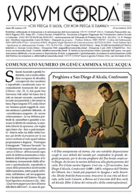 Comunicato numero 139. Gesù cammina sull’acqua