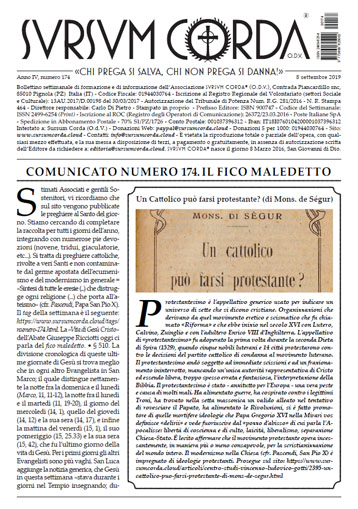 Sursum Corda Numero 174 del 8 settembre 2019