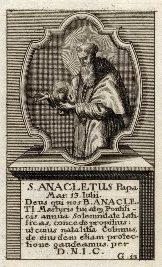 Preghiere a Sant’Anacleto, Papa e Martire (13.7)